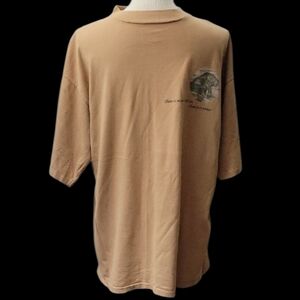 World Wildlife Federation Men's Tan Graphic T-Shirt